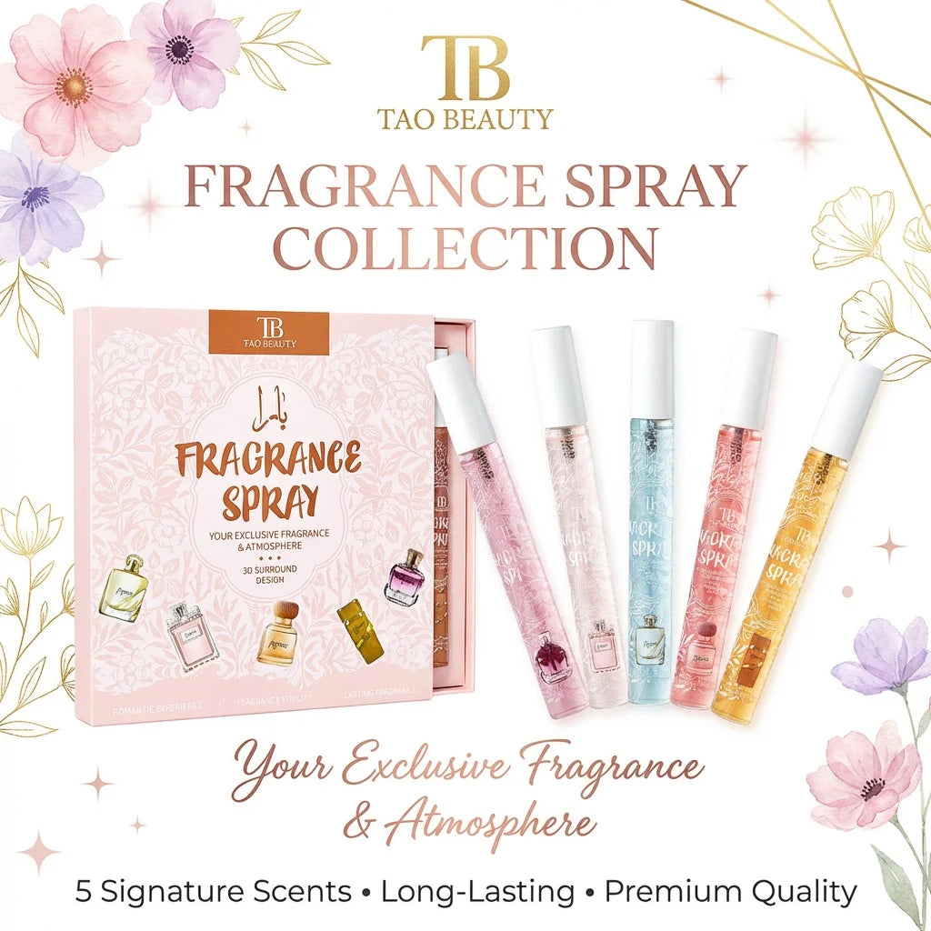 Four-Piece Perfume Set with Fresh and Lasting Fragrance Perfect as a Gift and a Gentle Non-irritating Alcohol-Free Body Spray