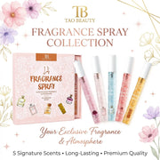Four-Piece Perfume Set with Fresh and Lasting Fragrance Perfect as a Gift and a Gentle Non-irritating Alcohol-Free Body Spray