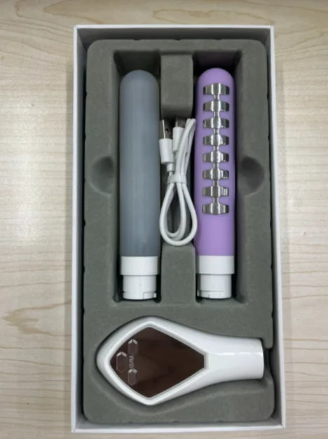 5-in-1 EMS Pelvic Floor Muscle Trainer Red Blue Light Therapy Vaginal Rejuvenation Device Gynecological Vaginitis Heating Massag