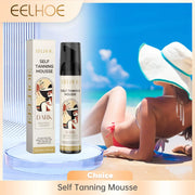 EELHOE Self-Tanning Mousse Care Body Bronzer Lotion Suntan Lotion Sunbed Tanning Accelerator Skin Moisturizing Self Tanner Spray