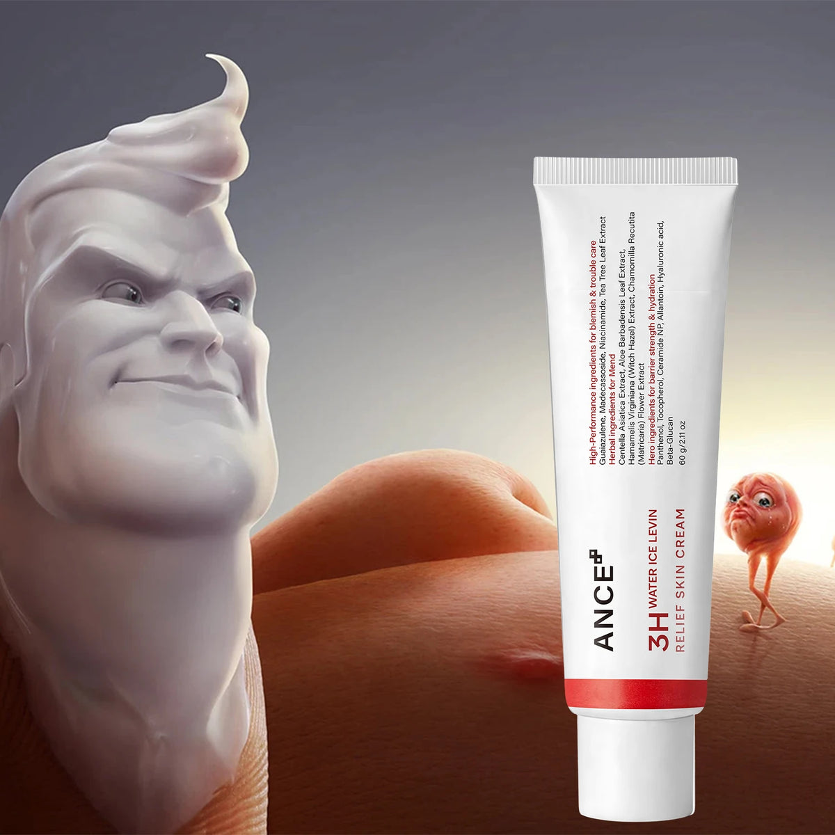 Centella Niacinamide Gentle Relief Cream Hydrate Repair Skin Barrier Even Complexion For Sensitive Skin Daily Facial Moisturizer