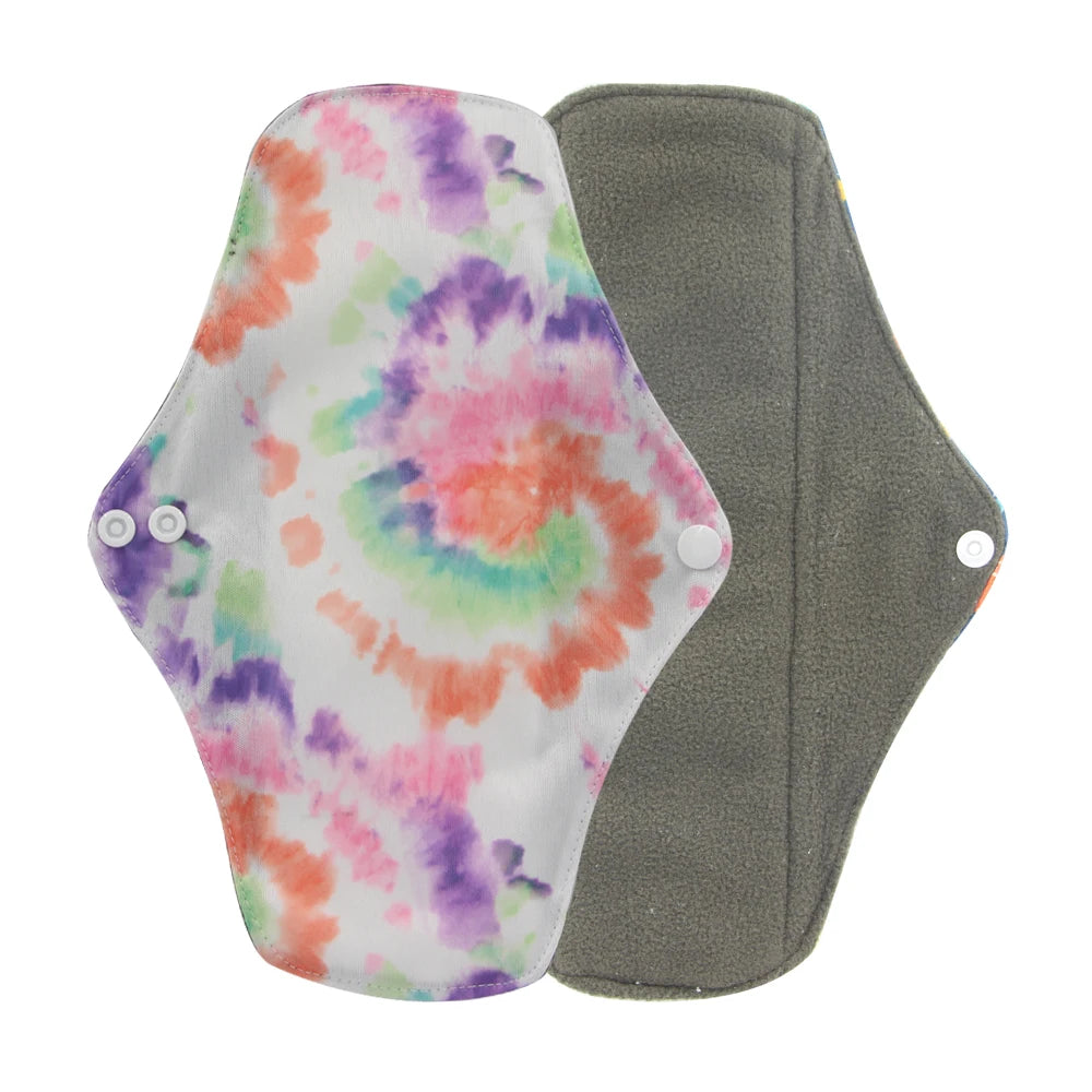 Reusable Organic Cotton Menstrual Pads Sanitary Napkins Washable Menstrual Sanitary Pad Women Cloth Menstrual Pad Period Pads