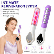 5-in-1 EMS Pelvic Floor Muscle Trainer Red Blue Light Therapy Vaginal Rejuvenation Device Gynecological Vaginitis Heating Massag