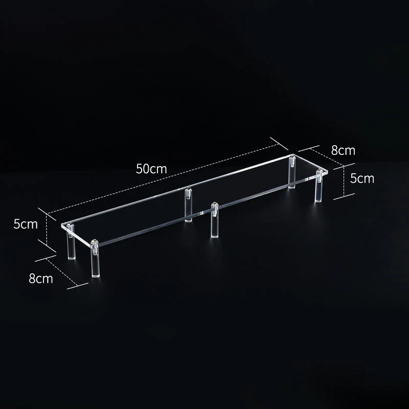 Acrylic Riser Display Shelf,3 Tier Display Stand for Amiibo Funko POP Figures,Cupcake Perfume Organizer Makeup Collection Doll