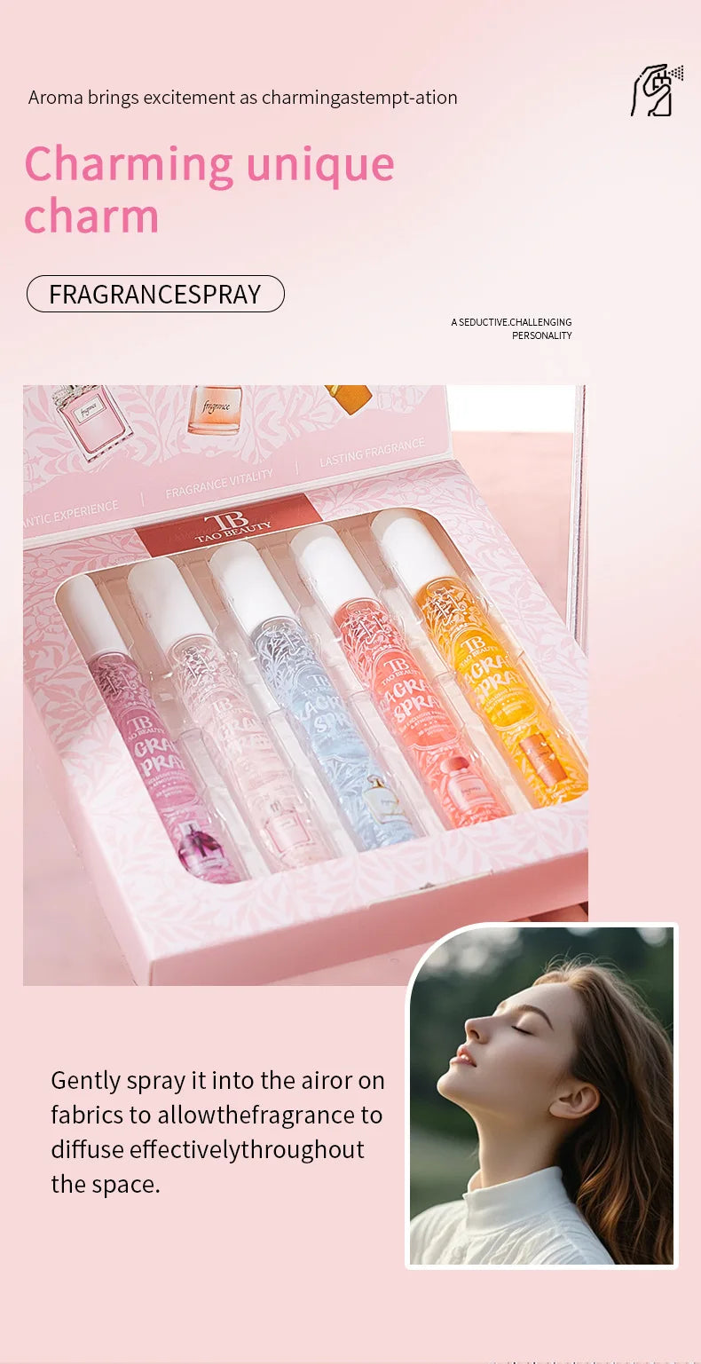 Four-Piece Perfume Set with Fresh and Lasting Fragrance Perfect as a Gift and a Gentle Non-irritating Alcohol-Free Body Spray