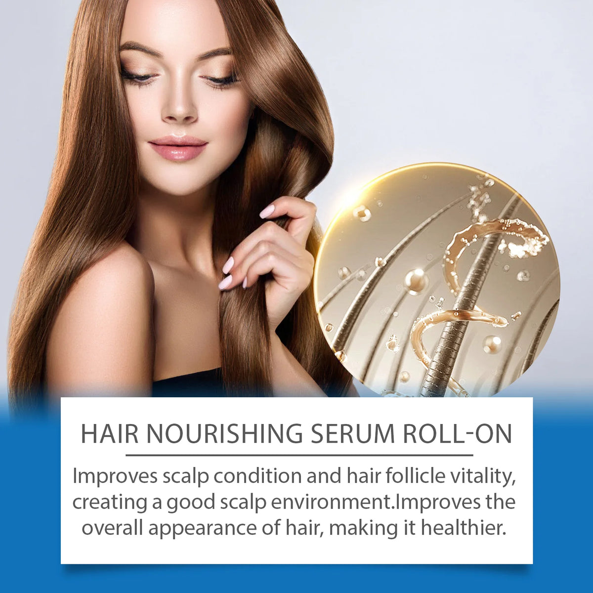 Aloes Ginger Hair Growth Oil Roller Nourish Scalp Strengthen Hair Root Repair Damage Add Shine Portable Hair Root Care Essence