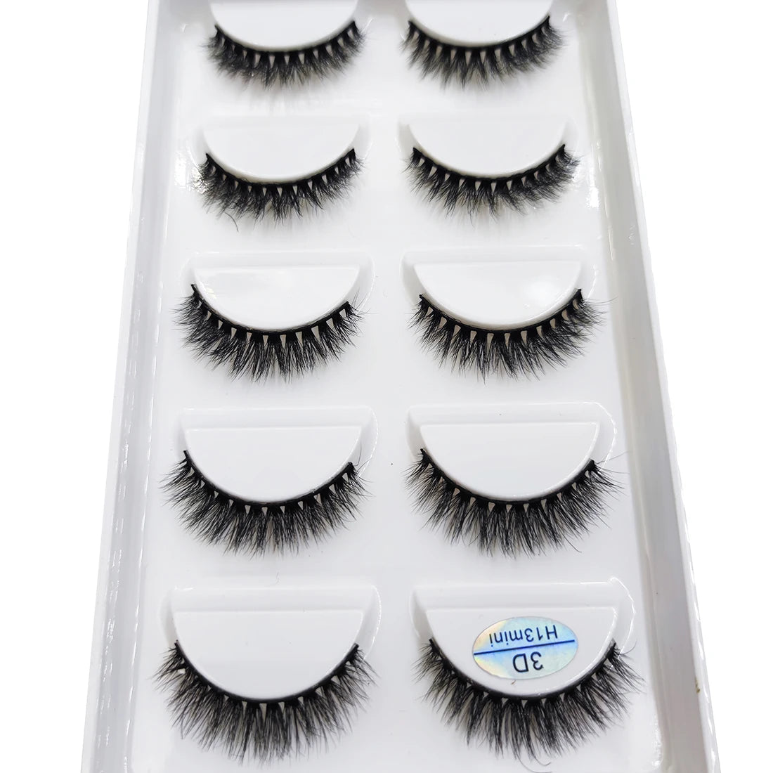 New 5 Pairs Natural 3D False Eyelashes Makeup Mink Eyelash Fake Eye Lashes Faux Cils Make Up Beauty Maquillaje Tools H13 Cat