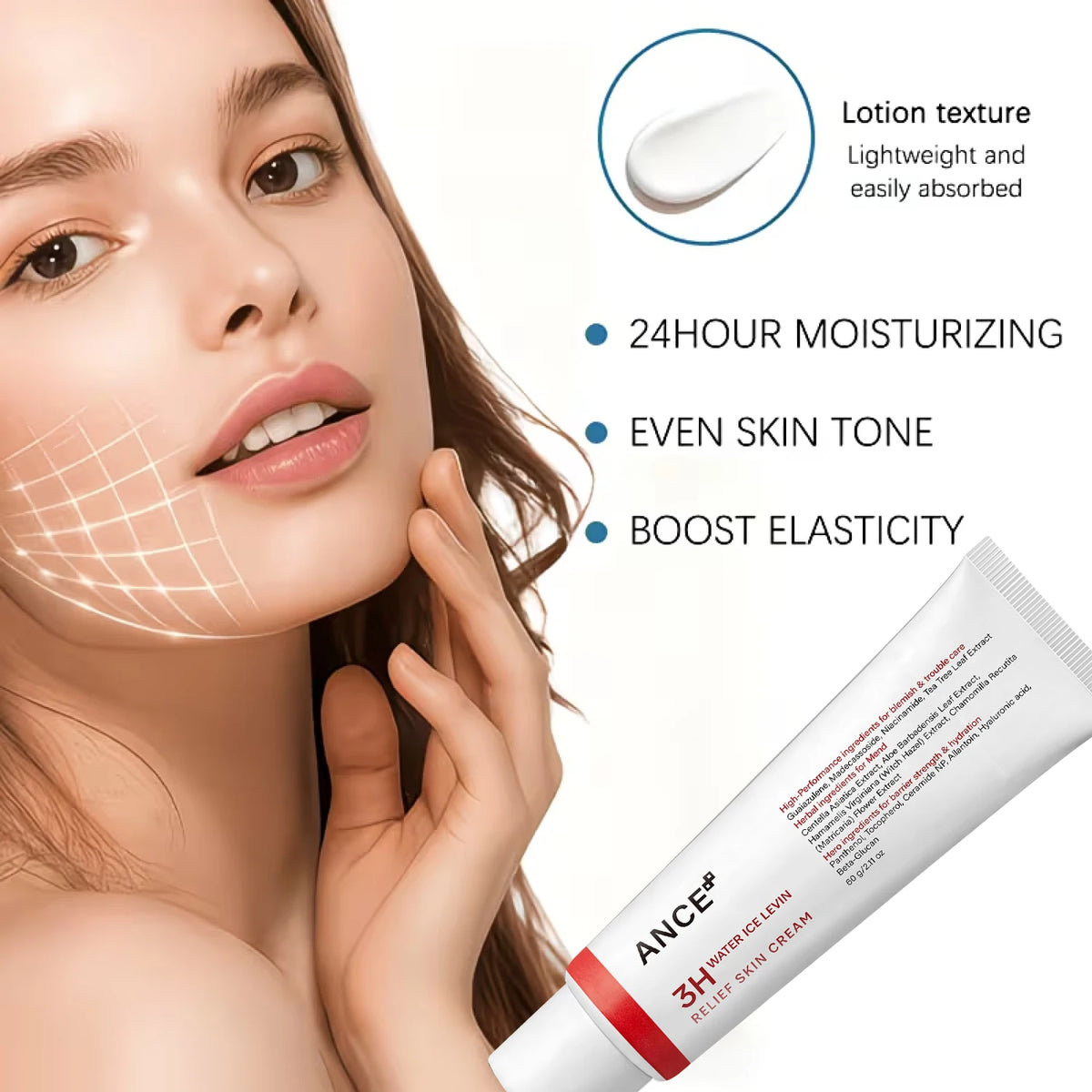 Centella Niacinamide Gentle Relief Cream Hydrate Repair Skin Barrier Even Complexion For Sensitive Skin Daily Facial Moisturizer