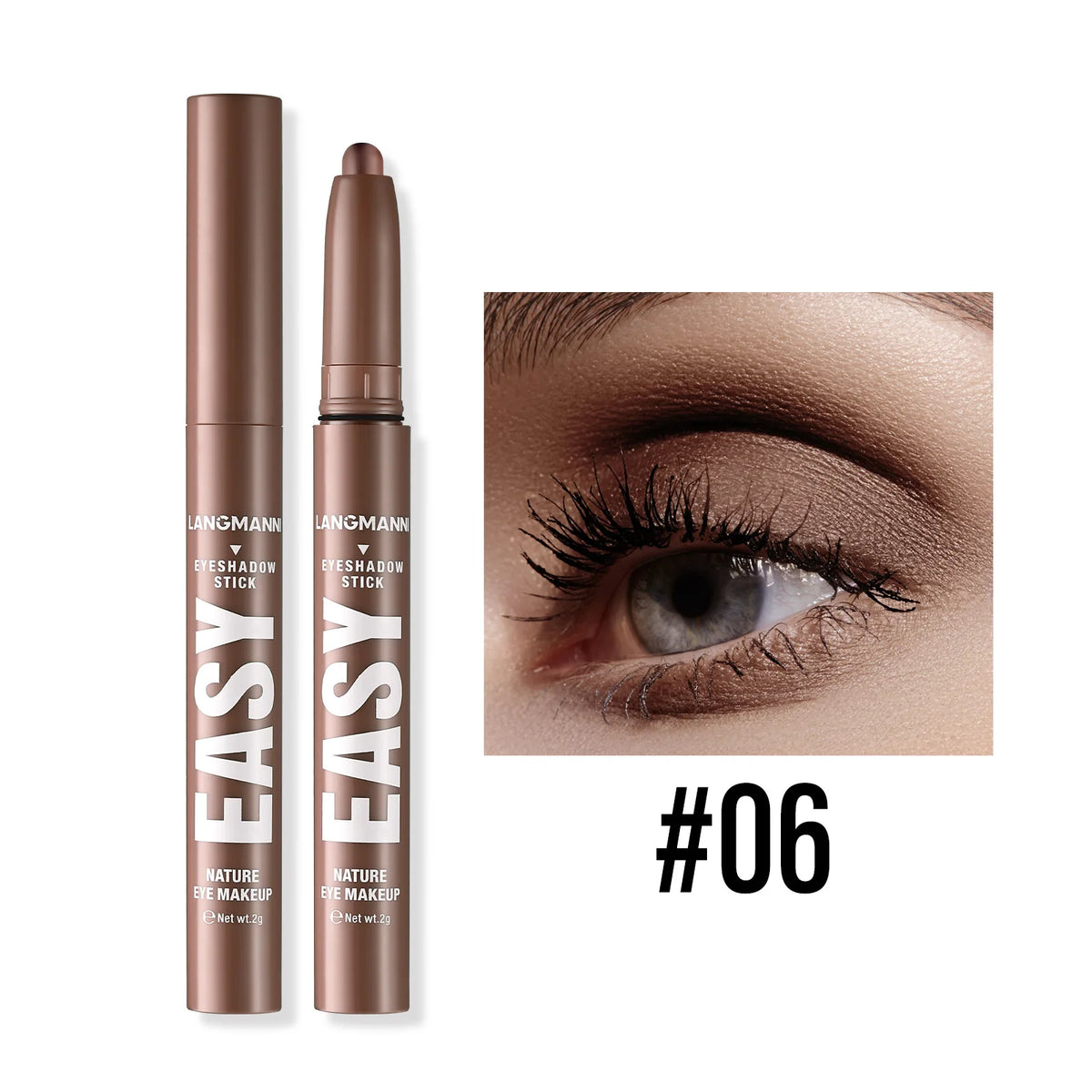 Shimmer & Matte Multi-Color Eyeshadow Sticks | Blendable, Long-Lasting Eye Shadow Pencils Smooth Application for Bold or Natural