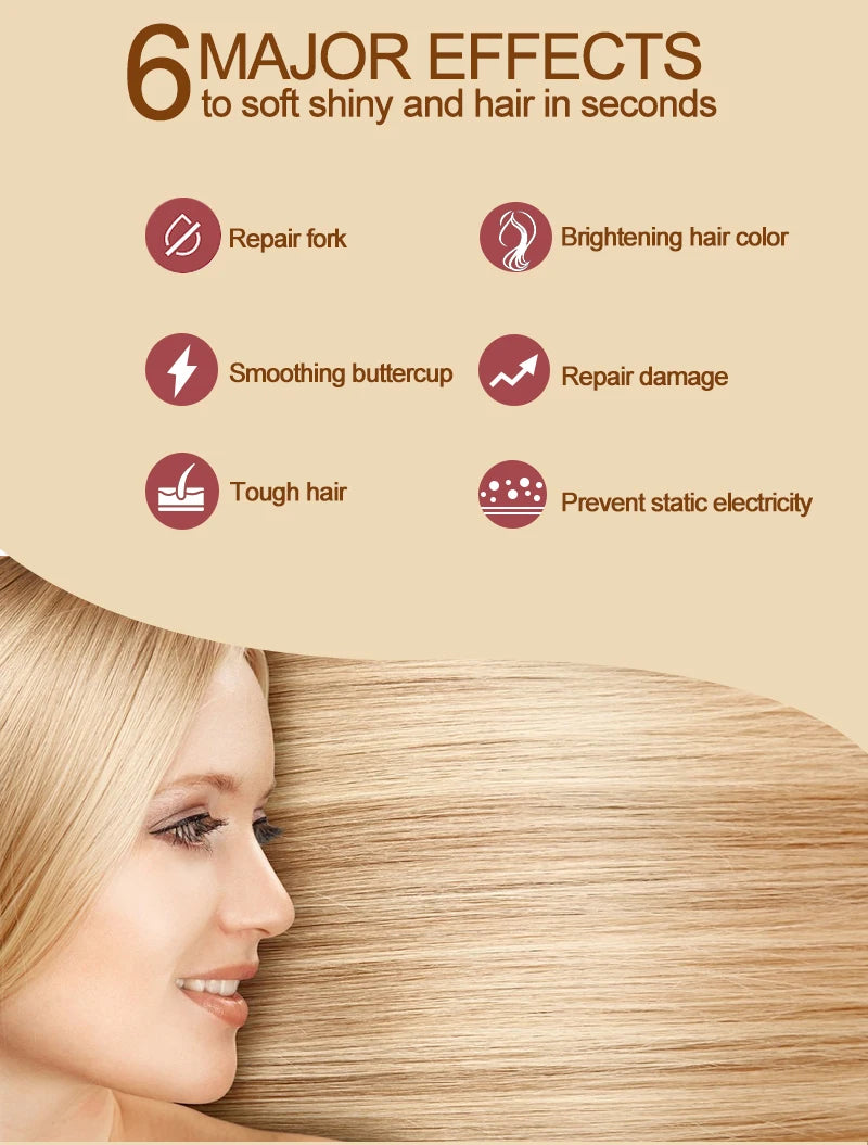 PURC 5 Seconds Magic Hair Mask Argan Oil Nourishing Smoothing Repair Damaged Frizz Masks Hair Care