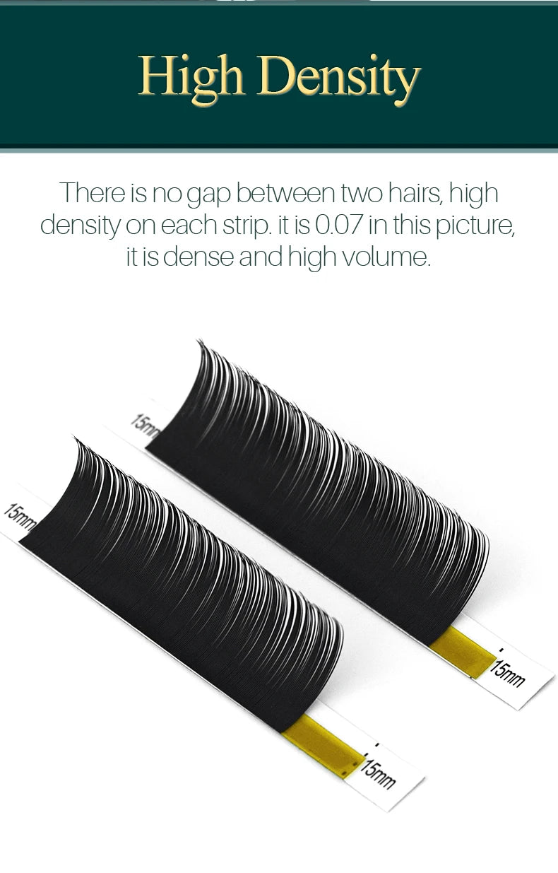 H&L SINCE 1990 20Rows Faux Individual Lashes Maquiagem Cilios for Professionals Black Soft Eyelash Extension Thin Tape