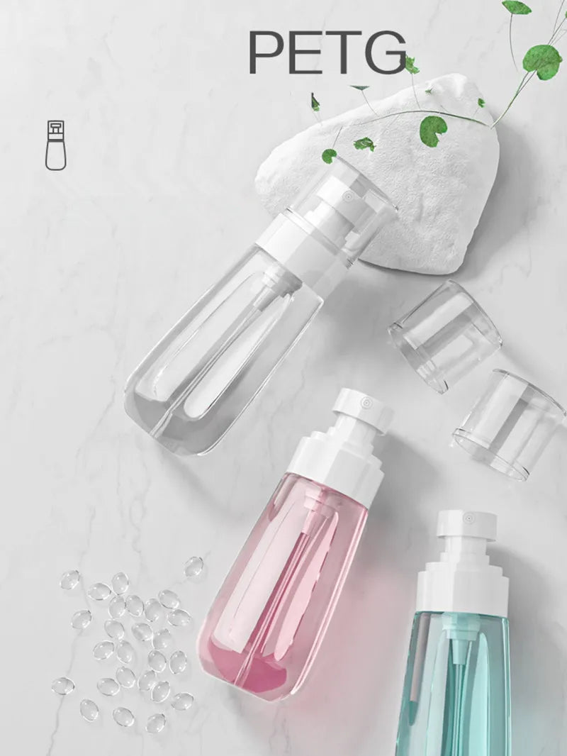 30ml 60ml 100ml UPG Fine Mist Spray Bottle Plastic Bottl Lotion Pump Travel Perfume Water Bottles Refill