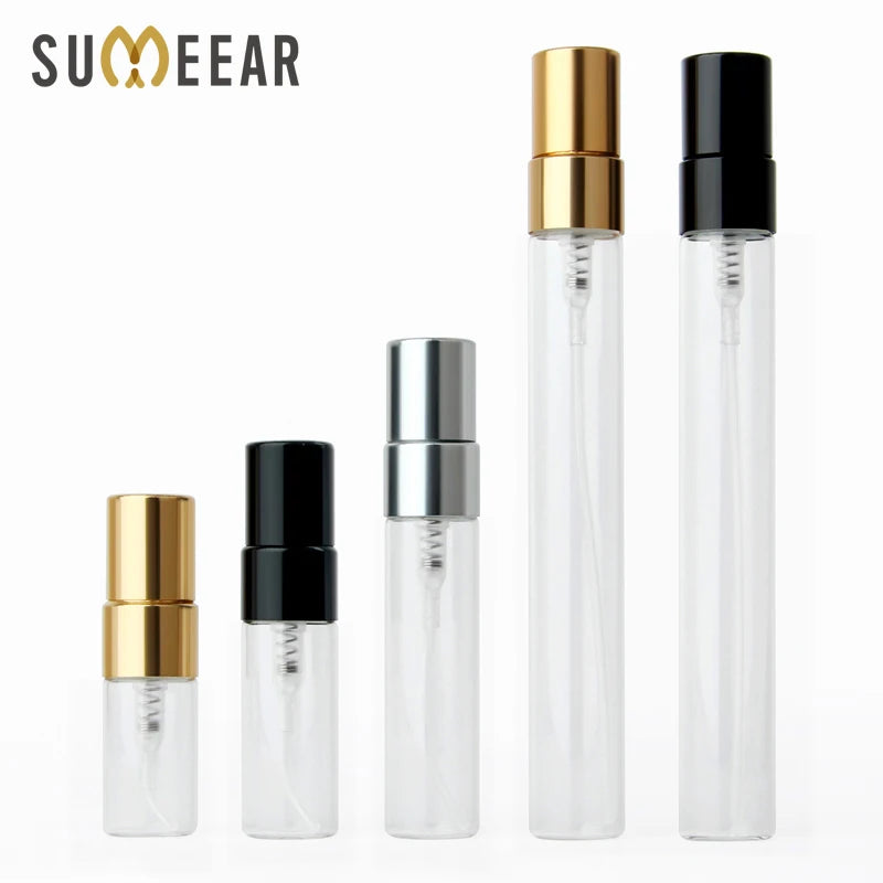 100PCS/Lot 2ml/3ml/5ml/10ml Refillable Perfume Bottle Empty Spray Bottle Atomizer Perfume Bottles