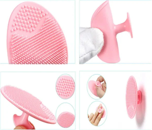1 Pcs Soft Silicone Facial Cleaning Brush Shower Baby Massage Wash Pad Face Exfoliating Brushes Super Soft Sponges Scrubbers