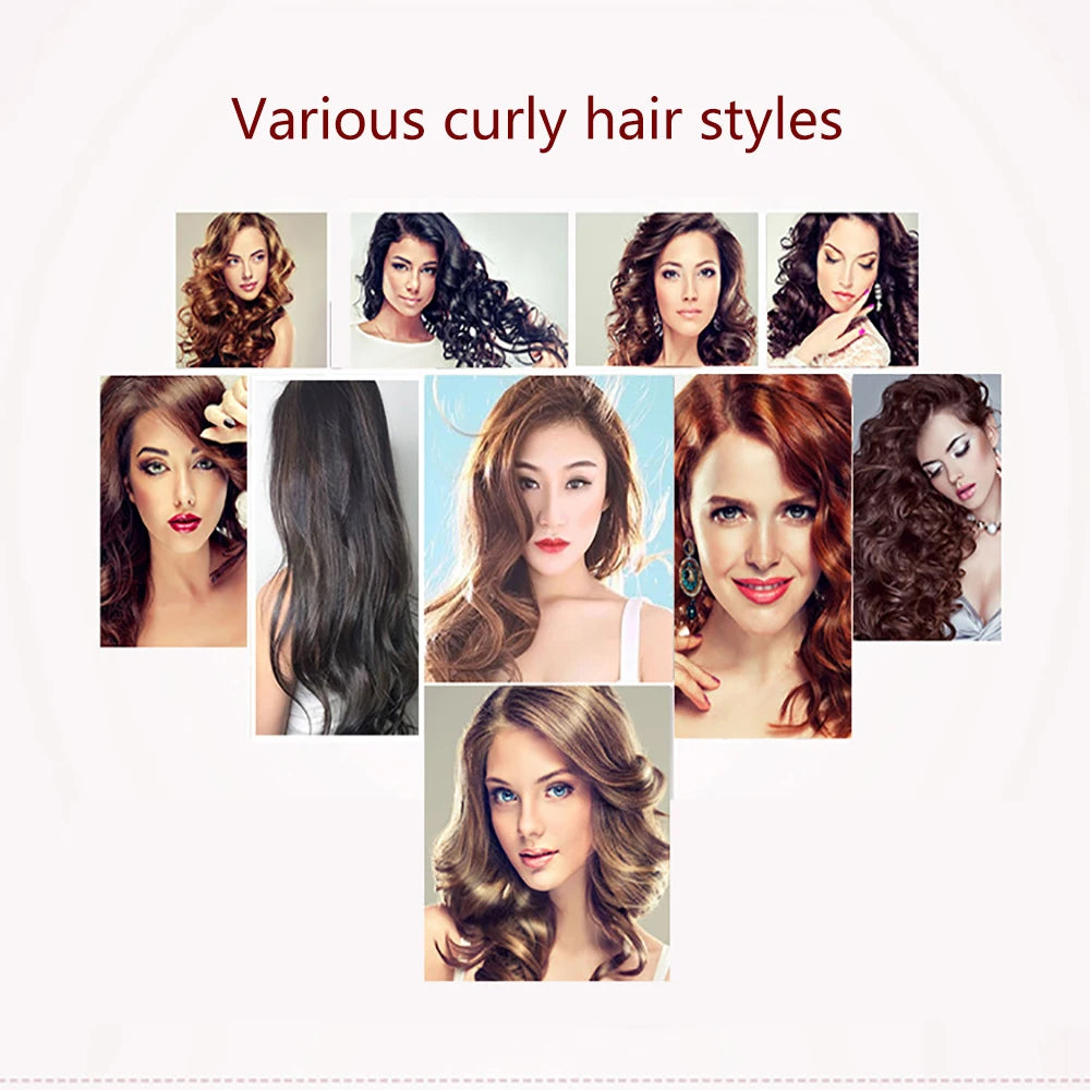 Hair Rollers (30/45/55/65cm) Snail Shape Not Waveform Spiral Round Curls Hair Curler Soft Hair Curler Magic Hair Rollers DIY