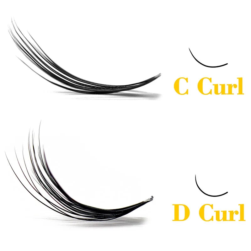 Kimcci 60 Bundles Mink Eyelash Extension Natural 3D Russian Volume Faux Eyelashes Individual 20D Cluster Lashes Makeup Cilia