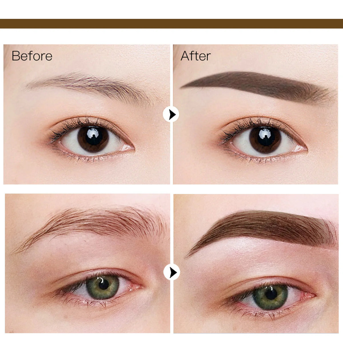 Eyebrow Stamp Stencil Tint Cosmetics Professional Makeup Brow Lift Eyebrow Enhancers One Step Eyebrow Powder Stamp Shaping Kit