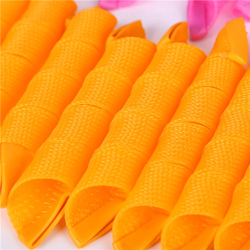 Hair Rollers (30/45/55/65cm) Snail Shape Not Waveform Spiral Round Curls Hair Curler Soft Hair Curler Magic Hair Rollers DIY