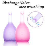 Women Menstrual Cup Lady Discharge Valve Menstrual Cup Feminine Hygiene Copa Menstrual Period Silicone Cup Coppetta Mestruale