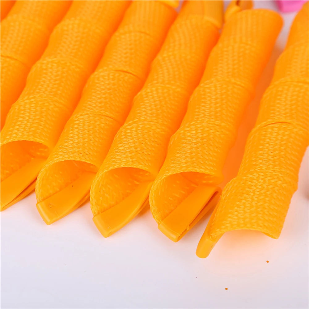 Hair Rollers (30/45/55/65cm) Snail Shape Not Waveform Spiral Round Curls Hair Curler Soft Hair Curler Magic Hair Rollers DIY