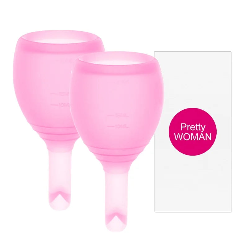 Women Menstrual Cup Lady Discharge Valve Menstrual Cup Feminine Hygiene Copa Menstrual Period Silicone Cup Coppetta Mestruale