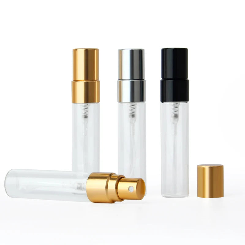 100PCS/Lot 2ml/3ml/5ml/10ml Refillable Perfume Bottle Empty Spray Bottle Atomizer Perfume Bottles
