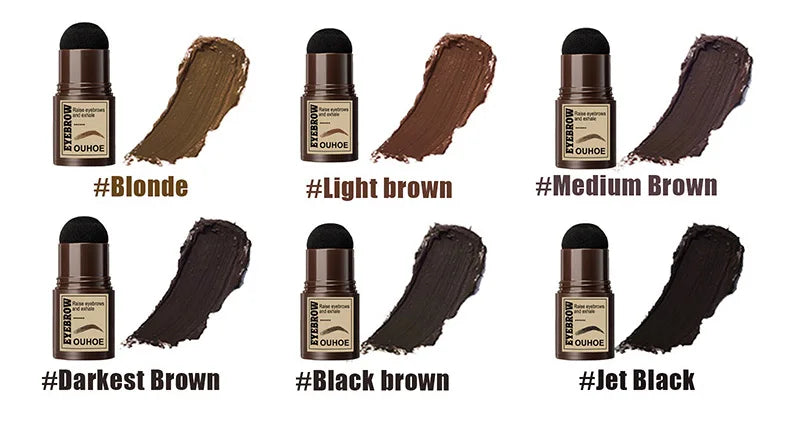 Eyebrow Stamp Stencil Tint Cosmetics Professional Makeup Brow Lift Eyebrow Enhancers One Step Eyebrow Powder Stamp Shaping Kit