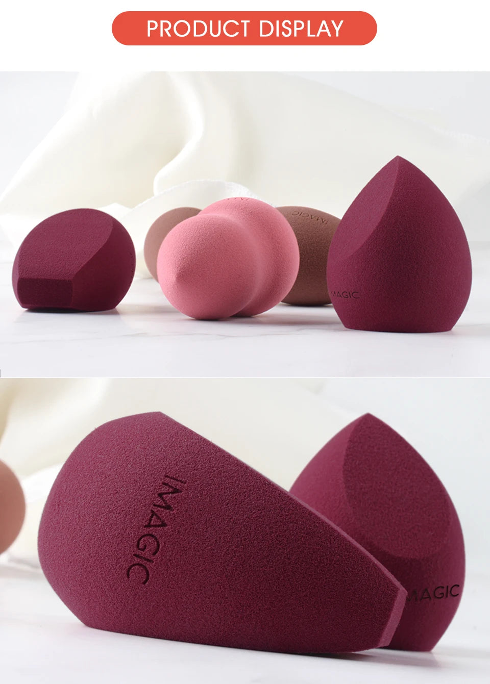 IMAGIC  Makeup Sponge Puff  Professional Cosmetic Puff For Foundation Beauty Cosmetic make up sponge Puff