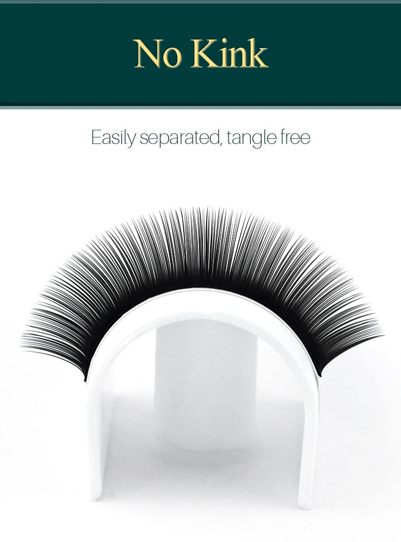 H&L SINCE 1990 20Rows Faux Individual Lashes Maquiagem Cilios for Professionals Black Soft Eyelash Extension Thin Tape