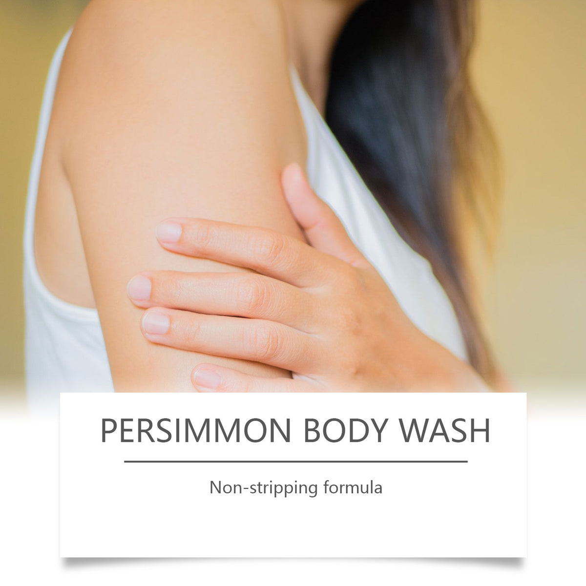 Persimmon Body Wash Remove Dirt Sweat Eliminating Odor Oil Control Exfoliating Smoothing Softening Lasting Aroma Foam Shower Gel