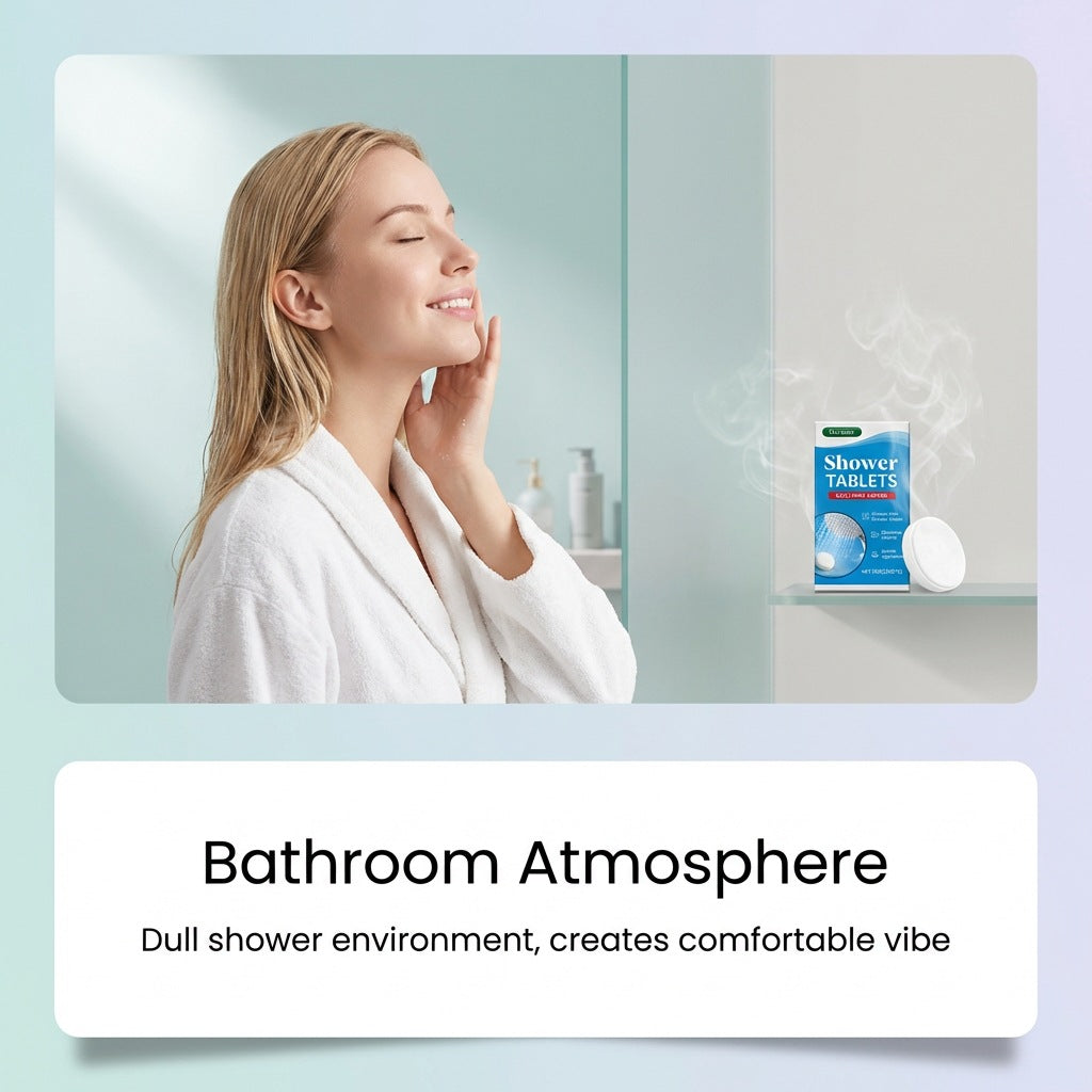 Shower Steamers Tablets Aromatherapy Moisturizing Stress Fatigue Relief Relaxing Gentle Cleansing Smooth Soothing Shower Tablets