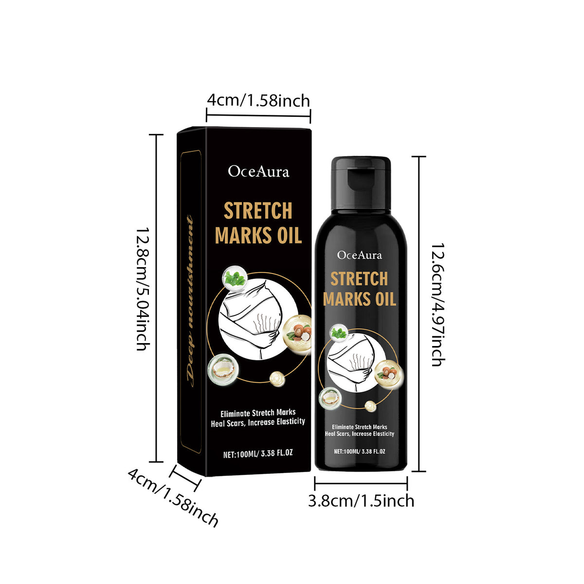 Stretch Marks Removal Oil Removes Postpartum Pregnant Women Scar Improve Sagging Smoothing Skin Whiten Repair Firming Skin Care
