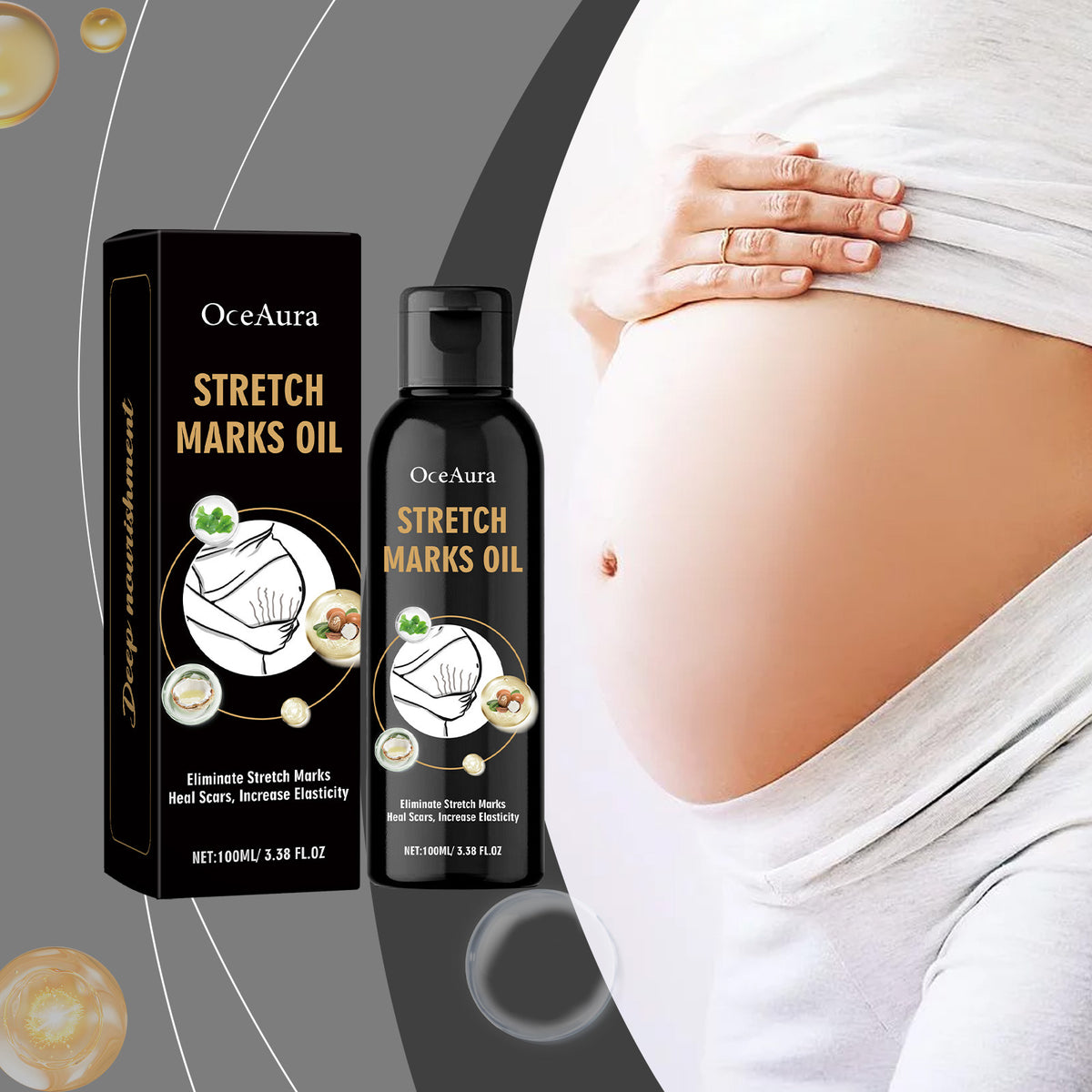 Stretch Marks Removal Oil Removes Postpartum Pregnant Women Scar Improve Sagging Smoothing Skin Whiten Repair Firming Skin Care