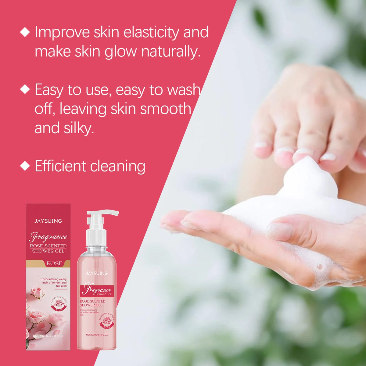 Fragrant Shower Gel Body Wash Perfume Long Lasting Fragrance Deep Cleansing Moisturizing Refresh Smooth Exfoliating Bath Lotion