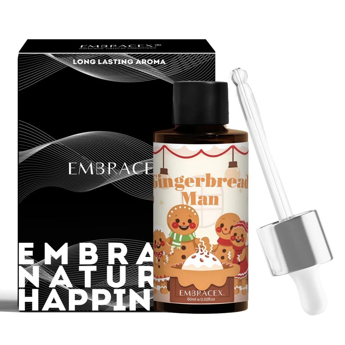 10ml 60ml Gingerbread Man Fragrance Oils Christmas DIY Skincare Oil Massage Oil Festival Gifts