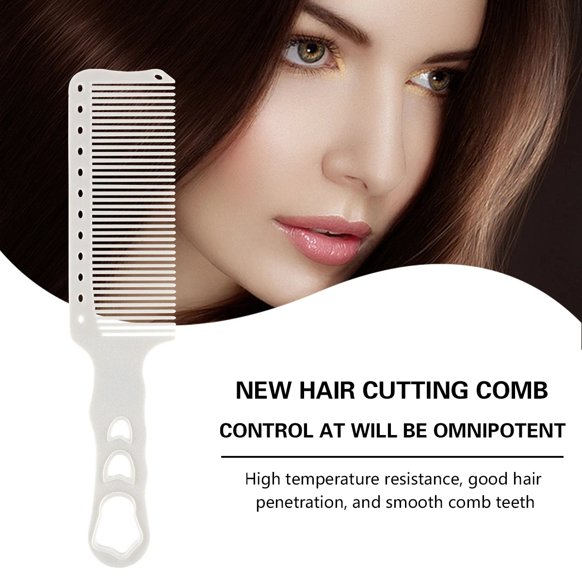 Barber Haircut Comb Hair Trimming Anti Static Comb Hair Salon Hairdressing Comb Wide Tooth Haircut Hair Trimmer Styling Tool
