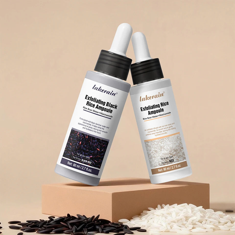 White Black Rice Peeling Essence Exfoliating Moisturizing Exfoliating Hydrating Serum Moisturizing Rice Toner Gentle Skin Care