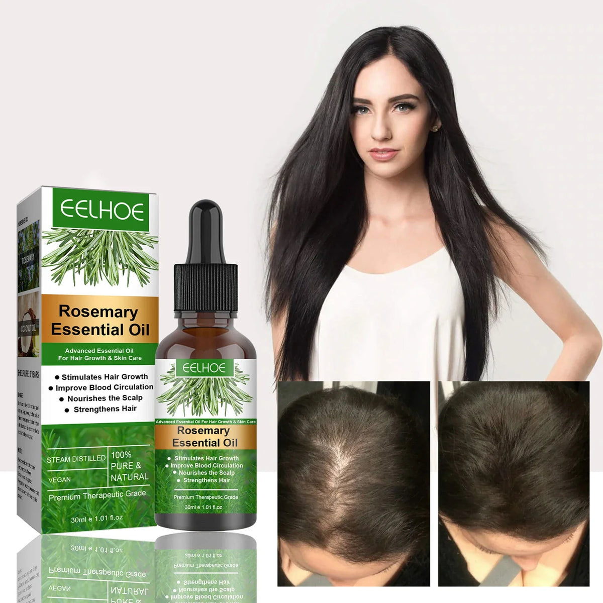 Rosemary Essential Oil Hair Growth Oils Pure Natural 30ML Hair Essential Oils For Nourish Shiny Hair Healthy