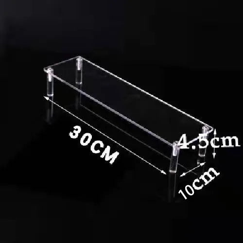 Acrylic Riser Display Shelf,3 Tier Display Stand for Amiibo Funko POP Figures,Cupcake Perfume Organizer Makeup Collection Doll