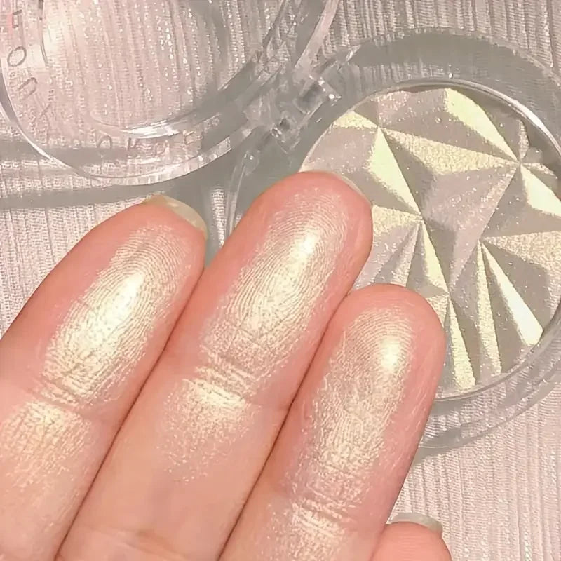 Dual Tone Highlighter Palette 3D Effect Shimmer Matte Contour Powder Face Illuminator Makeup