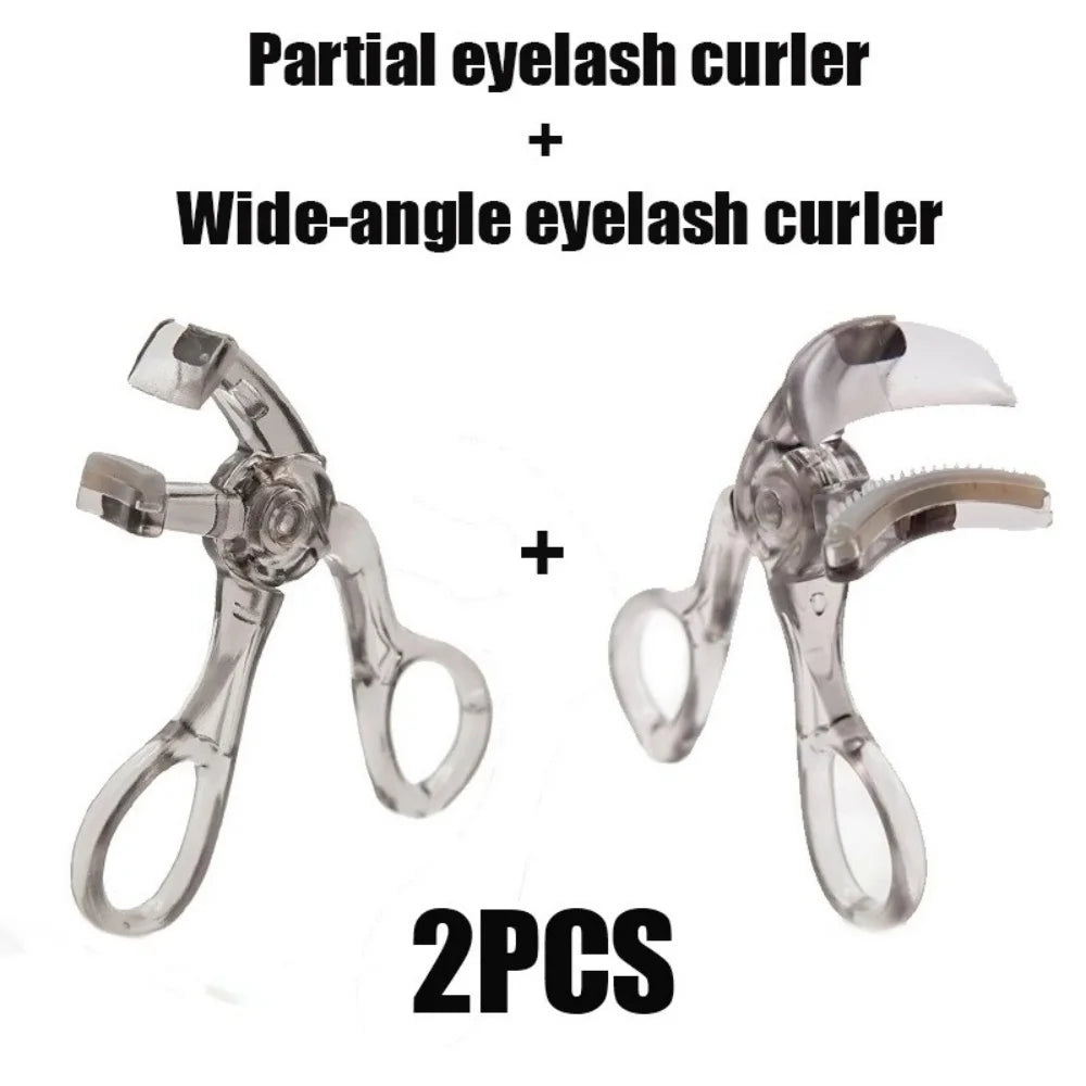 Dual-Type Eyelash Curler with Comb Long-lasting eyelash curler Wide Partial Clip Options Waterproof Natural Curl eye makeup tool