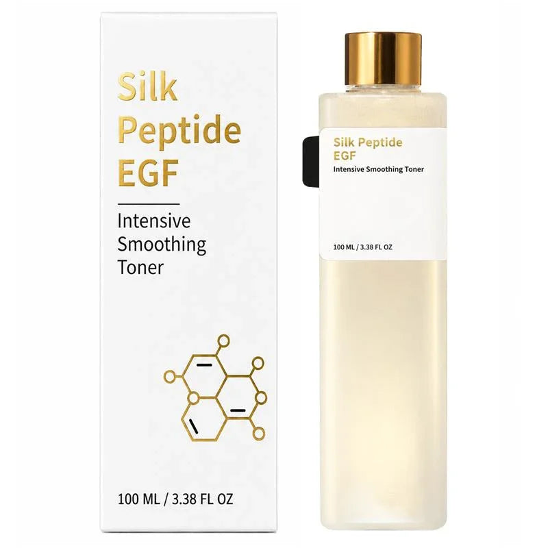 Silk Peptide EGF Facial Toner Gold Particle Smoothing Essence Water Deep Hydration Moisturizing Face Liquid Daily Korea Skincare