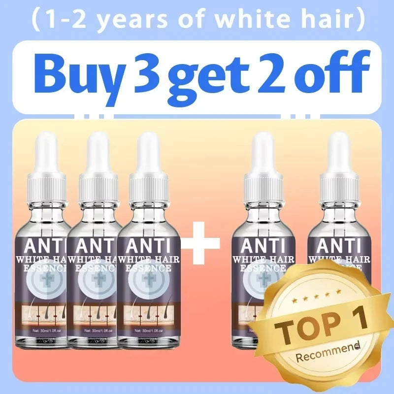 Natural Hair Care Essence Serum Anti Gray Nourish Repair For All Hair Types