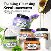 LKIAE Exfoliating Body Scrub for Women, Brightening, Soften Rough Elbows, Knees, Body Polish for Even Tone Glowing Skin, 300ml
