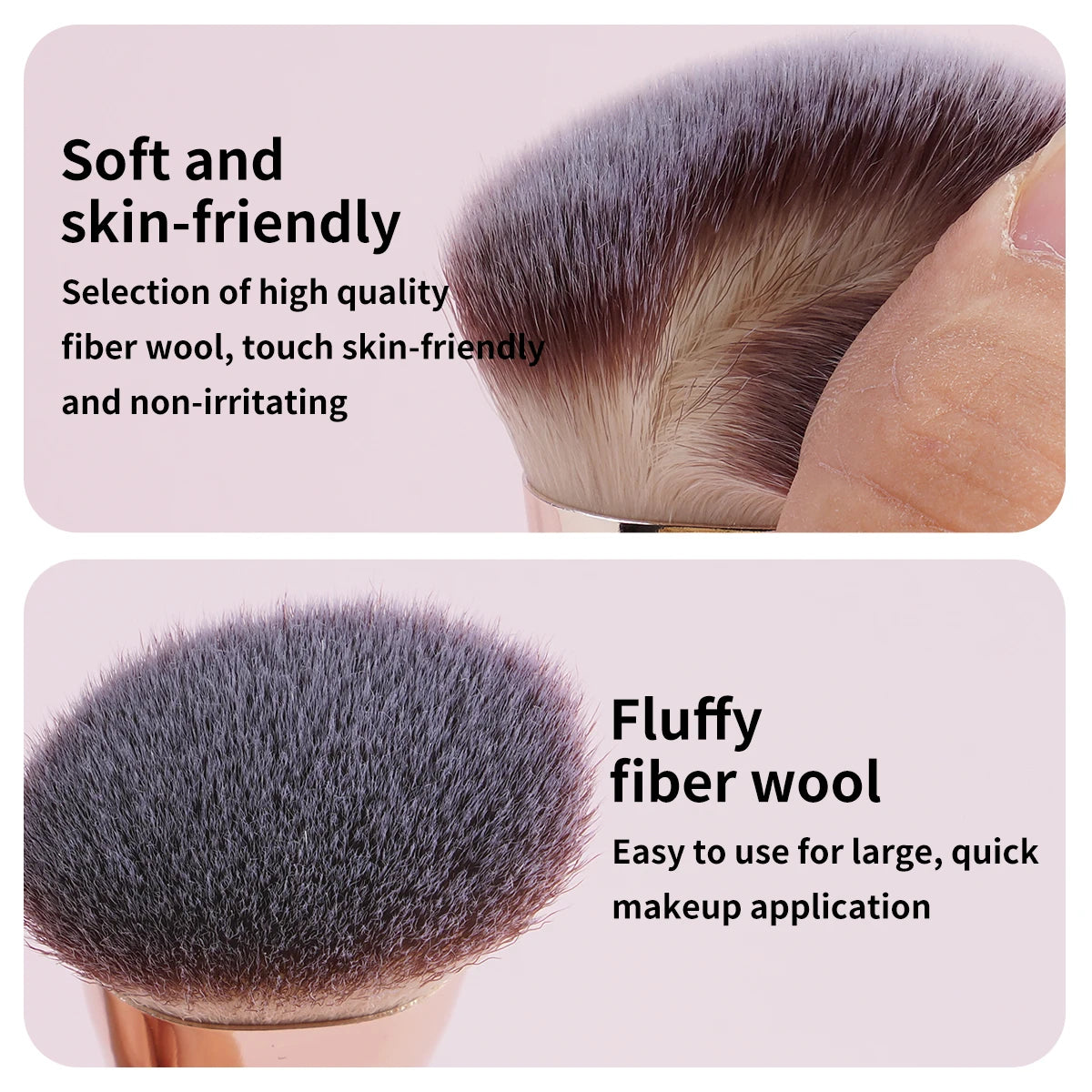 MAANGE 4pcs Basic Makeup Brushes Set With Box Dual-ended Foundations Powder Blush Details for Eyeshadow Brushes Beginner Travel