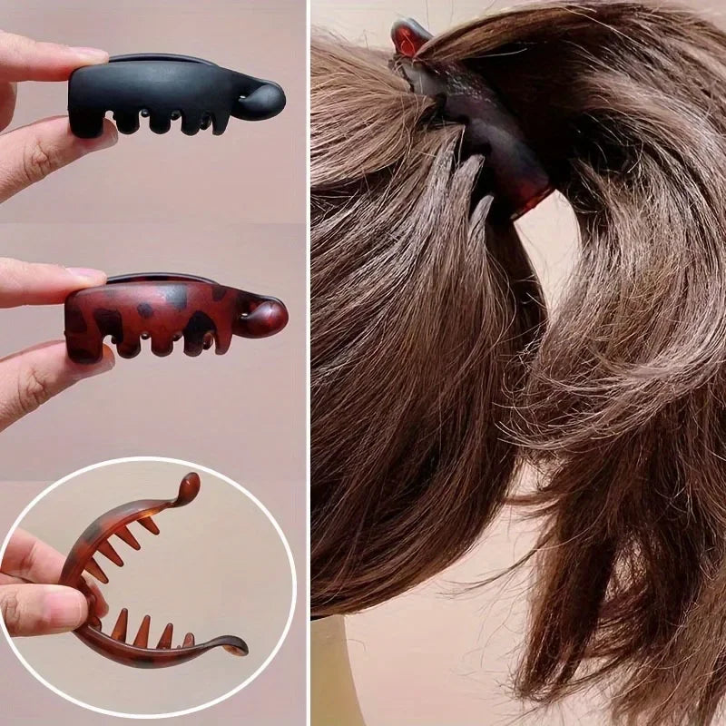Banana Clips, Small Size, Vertical Clips for Women, Elegant High Ponytail Hairpins, Twist Clips, Simple Hair Accessories