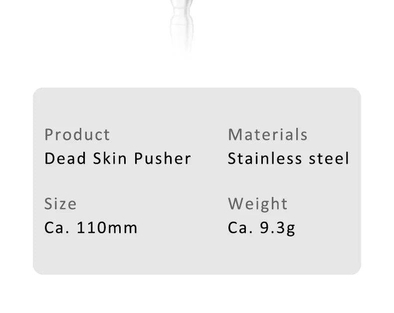 Premium Cuticle Remover Tool: Surgical Grade Stainless Steel Nail Art Manicure Scraper for Dead Skin & Nail Cleaning