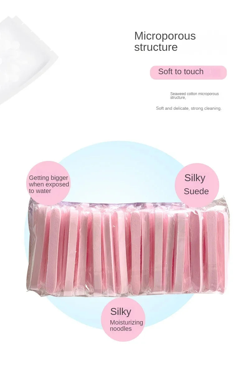 Compressed Face Wash Sponge Kit Ultra-Soft,Reusable & Travel-Friendly,Perfect for Cleansing,Makeup Removal & Mask Application