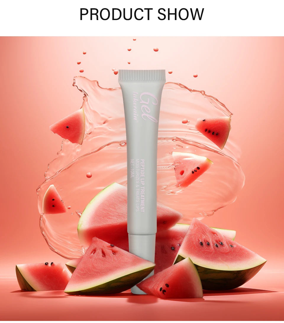10ml Moisturizing Peptide Lip Treatment Lip Mask Gel Remove Dead Skin Lipstick Base Lip Cream Lip Care Mask Reduce Lip Lines