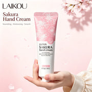 LAIKOU Sakura Hand Cream Whitening Wrinkle Removal Anti-crack Moisturizing Nourishing  Lotion Intensive Repair Hand Gream 30g